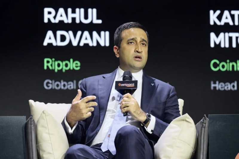 Rahul Advani, Ripple Global Policy Head, speaking at 'Eastpoint 2025' held in Seoul last September. /Photo=Hashed