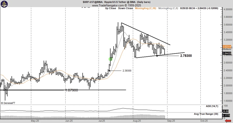 Photo = Peter Brandt XRP capture