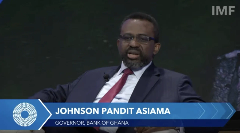 ジョンソン・アシアマ ガーナ中央銀行総裁 / 写真=IMF YouTube