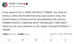 [시황] 비트코인 6만9000달러 일시 반납…트럼프 '호르무즈 해협 경고' 여파