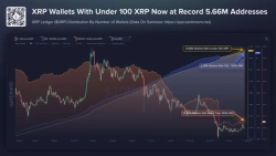 XRP small-balance addresses hit an all-time high at 5.66 million, signaling growing retail inflows