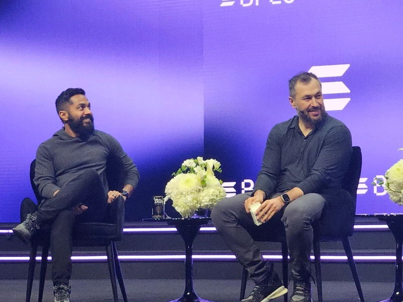 Raj Gokal (Solana COO, left) and Anatoly Yakovenko (Anatoly Yakovenko) Solana CEO (right)/Photo=Lee Su-hyun, Bloomingbit reporter