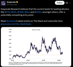 그레이스케일 "주요 알트코인, 저점 구간 진입…매수 기회"