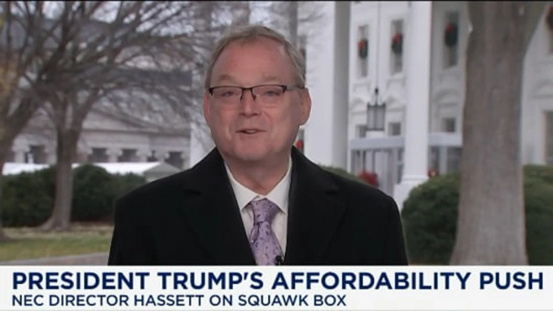 케빈 해셋 백악관 NEC 위원장이 CNBC와 인터뷰하고 있다. 자료=CNBC 캡처
