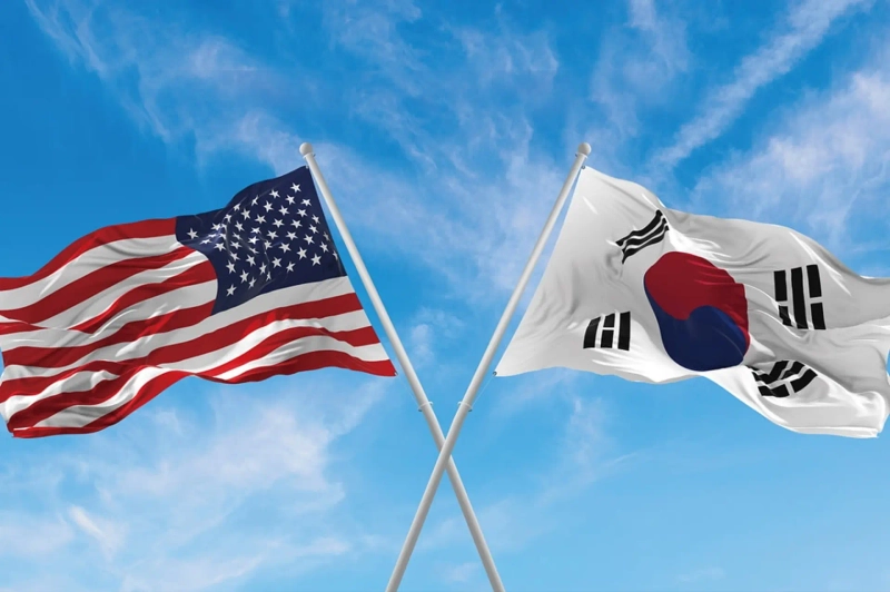 태극기와 성조기. 전쟁기념관 제공