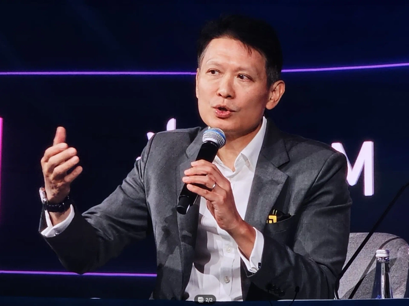 Richard Teng, Binance co-CEO, is speaking at the Abu Dhabi Finance Week held at the ADQ Arena in Abu Dhabi on the 10th. // Photo=Lee Su-hyun, Bloomingbit reporter