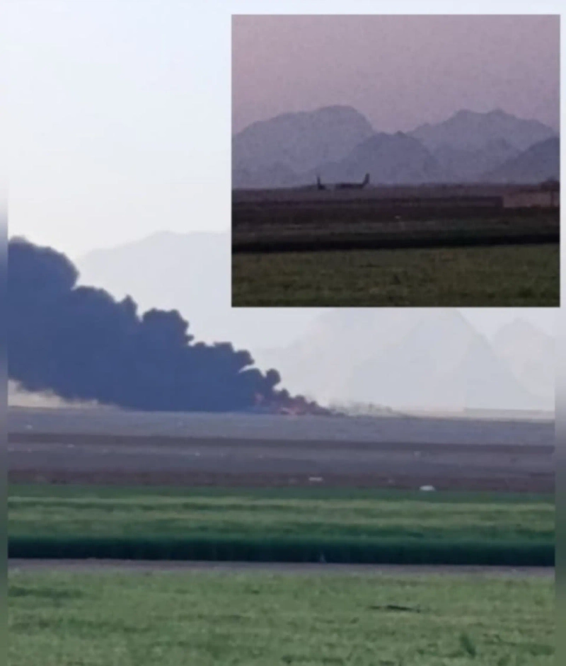 イランの半官営タスニム通信が5日(現地時間)、最近イランで撃墜された米戦闘機のパイロットを捜索していた米軍機が撃墜されたと伝え公開した写真。/Photo=タスニム通信テレグラムアカウントのキャプチャ