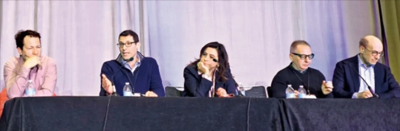 Oleg Itskhoki, a professor of economics at Harvard University (from left), Jesse Schreger, a professor at Columbia University, Şebnem Kalemli-Özcan, a professor at Brown University, Martin Uribe, a professor at Columbia University, and Kenneth Rogoff, a professor at Harvard University, are debating the relationship between the dollar’s value and tariff policy.