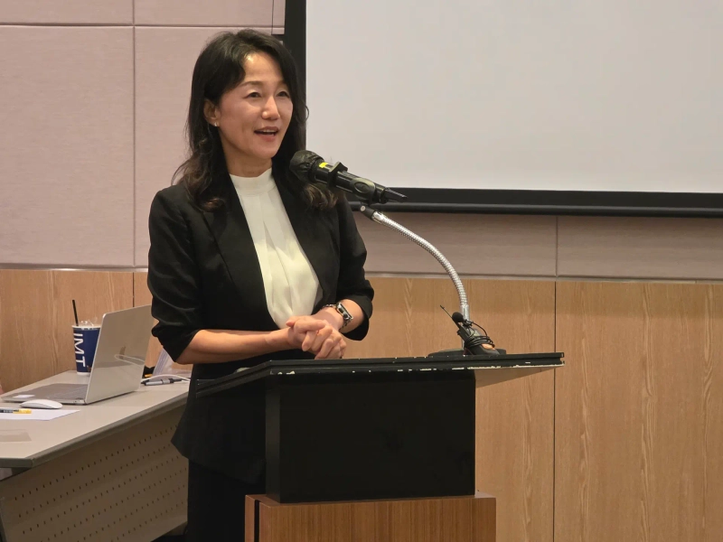 Lee Jae-jung, chair of the National Assembly’s Culture, Sports and Tourism Committee, speaks at the Digital Finance and K-Content Innovation Seminar at the FKI Tower in Yeouido on July 24. Photo: Jin Wook/Bloomingbit