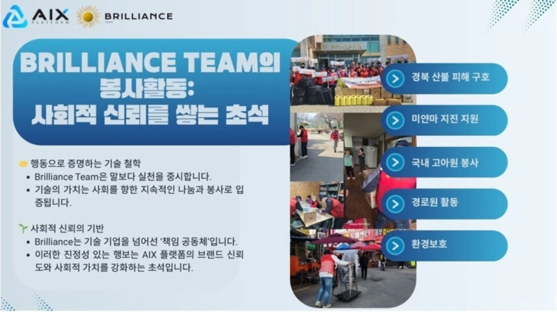 Promotional post for the volunteer group uploaded by the suspects. Photo: Gyeonggi Nambu Provincial Police Agency.
