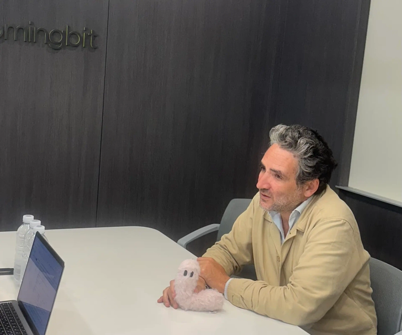 Benjamin Eymere, co-founder and CEO of Soilonic, speaks during an interview with Bloomingbit on Sept. 3. Photo: Hwang Doo-hyun/Bloomingbit