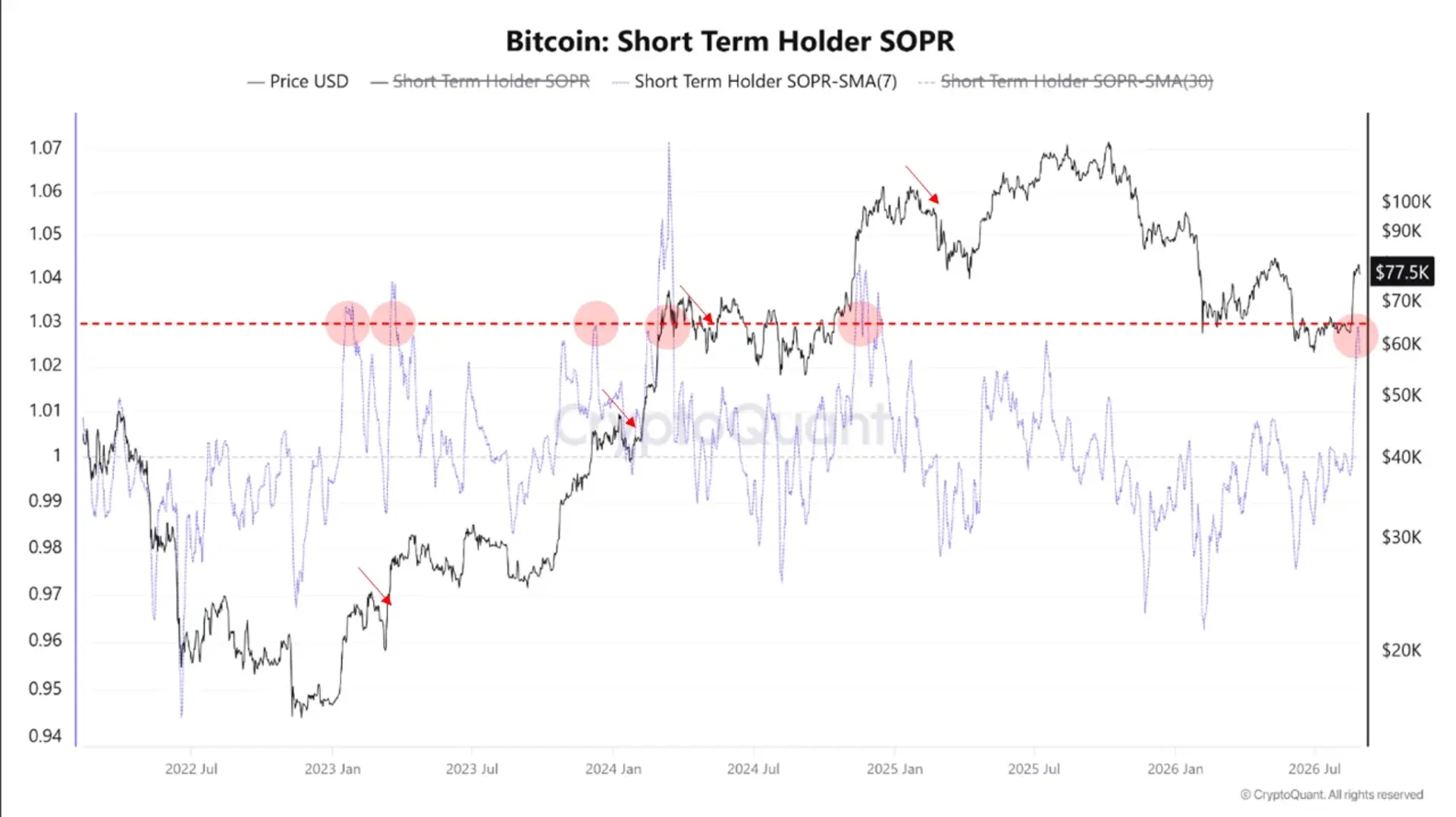 Analysis: Bitcoin Short-Term Overheating Signal Suggests Pullback May Be Near