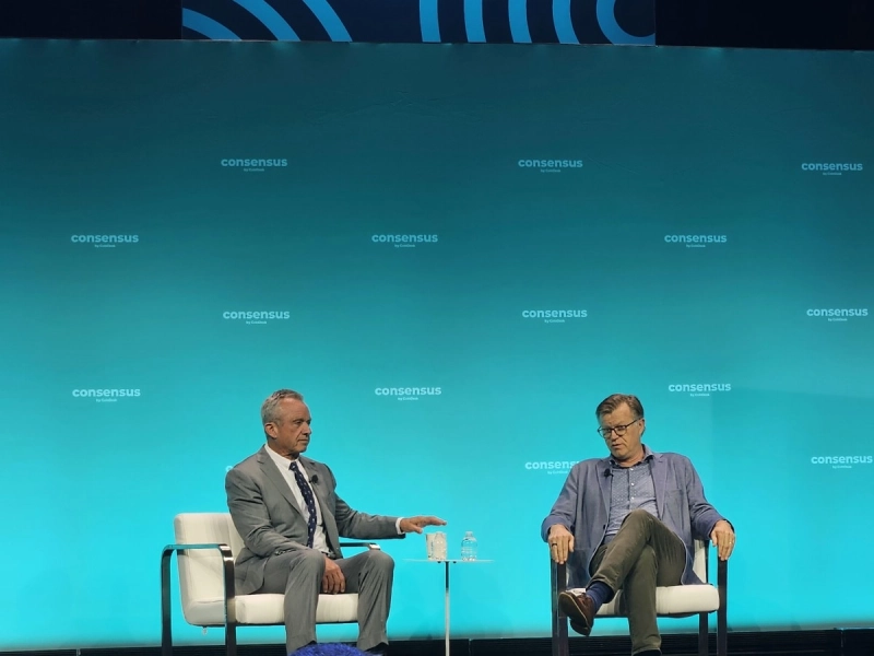 로버트 케네디 주니어 미국 대선 무소속 후보가 지난 5월 '컨센서스 2024'에 참여해 비트코인에 대한 지지를 피력하고 있다./사진=블루밍비트