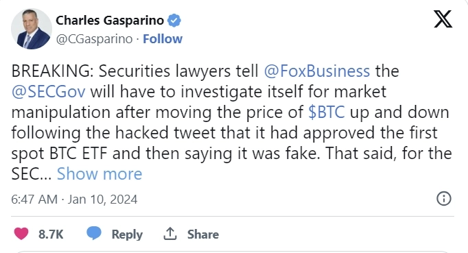 출처= 찰스 가스파리노 X 캡처