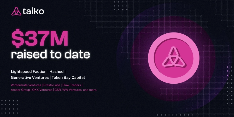 타이코 랩스는 지난 3월 해시드, 팩션, 제너레이티브 벤처스, 토큰 베이 캐피털이 주도한 시리즈A 라운드를 통해 총 3700만 달러(약 490억원)를 유치했다고 밝혔다. / 사진=타이코 랩스 블로그