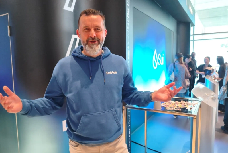 On the 1st (local time), Christian Thompson, Managing Director of Sui, met at the Sui Basecamp Dubai event in Dubai, explaining the Sui ecosystem and expansion direction / Dubai=Lee Young-min, Bloomingbit Reporter