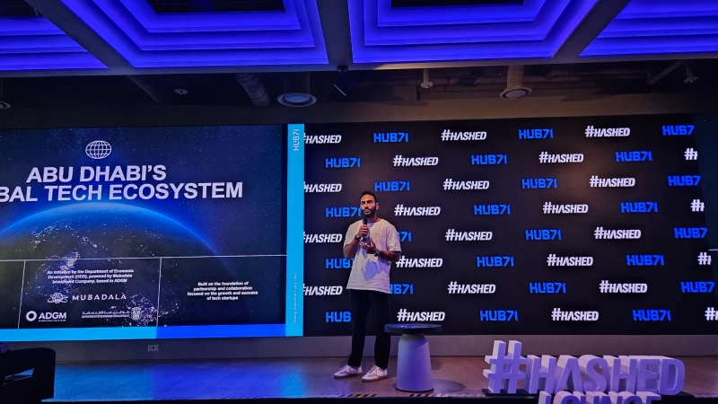 피터 아부 하켐 허브71 총괄이 자사의 생태계에 대해 설명하고 있다. / 사진=양한나 블루밍비트 기자