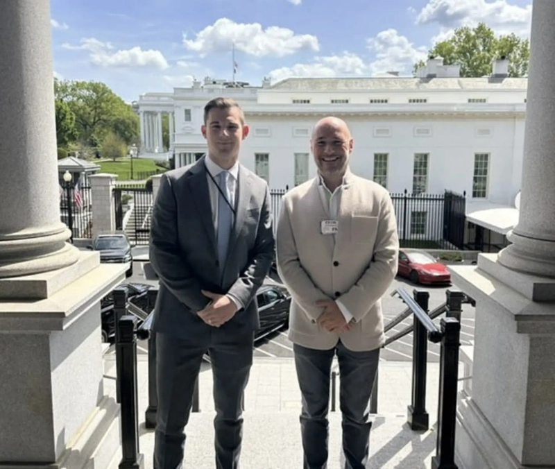 Donald Trump Presidential Advisory Board on Virtual Assets Director 'Bo Hines' (left) and Alexandre Dreyfus Chiliz CEO (right) / Photo = Provided by Chiliz