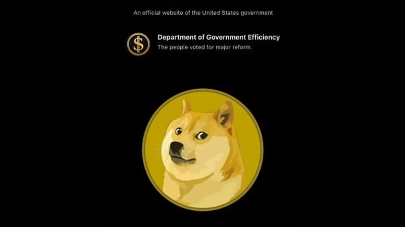 정부효율부 웹사이트에 게시된 도지코인 로고/사진=DogeDesigner 엑스(X)